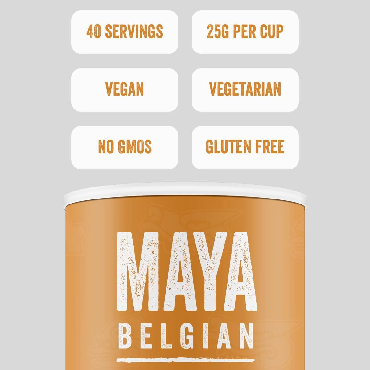 Maya Drinks Belgian Flakes Drinking Hot Chocolate Cocoa for Home, Cafe, Business Shop (Vegan, Gluten Free, No GMO's) (1KG Resealable Tub)