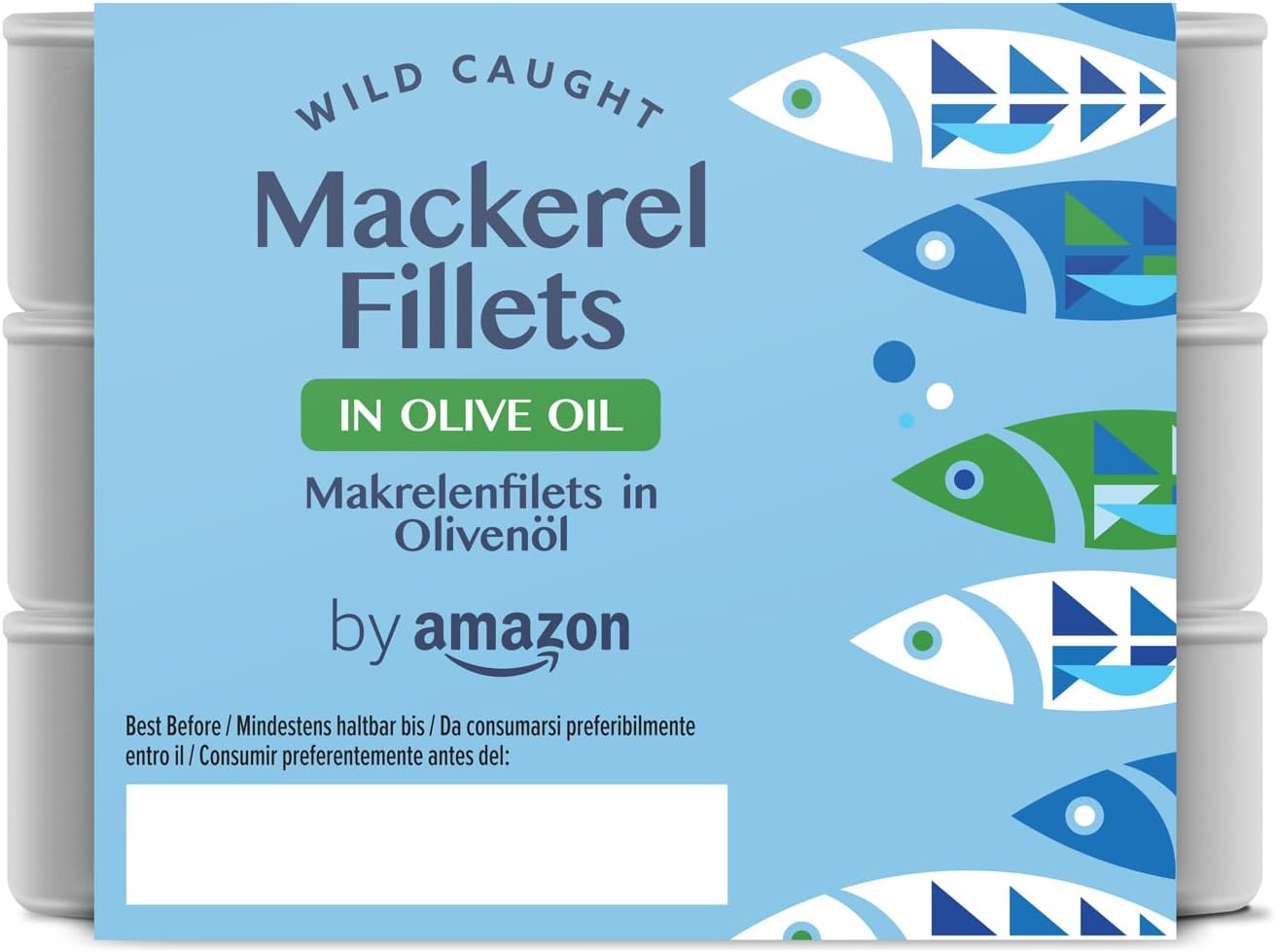 Amazon Mackerel Fillets in Olive Oil, 3x125g