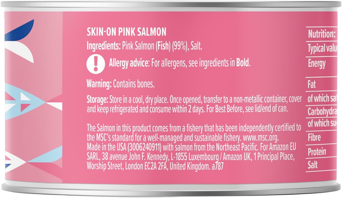 Amazon MSC Wild Pacific Pink Salmon, 213g