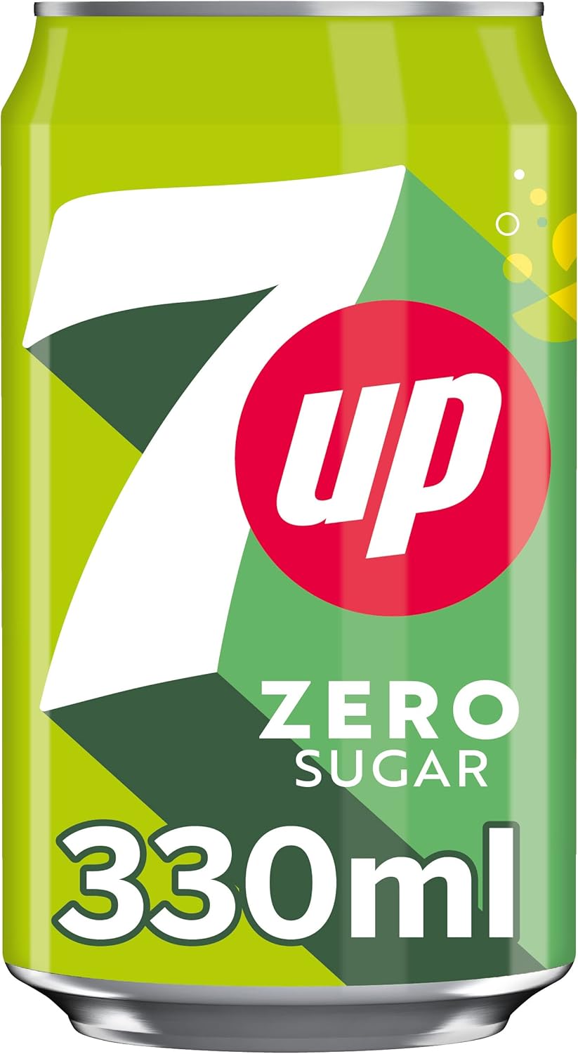 7UP Zero Lemon & Lime Cans 24 x 330ml