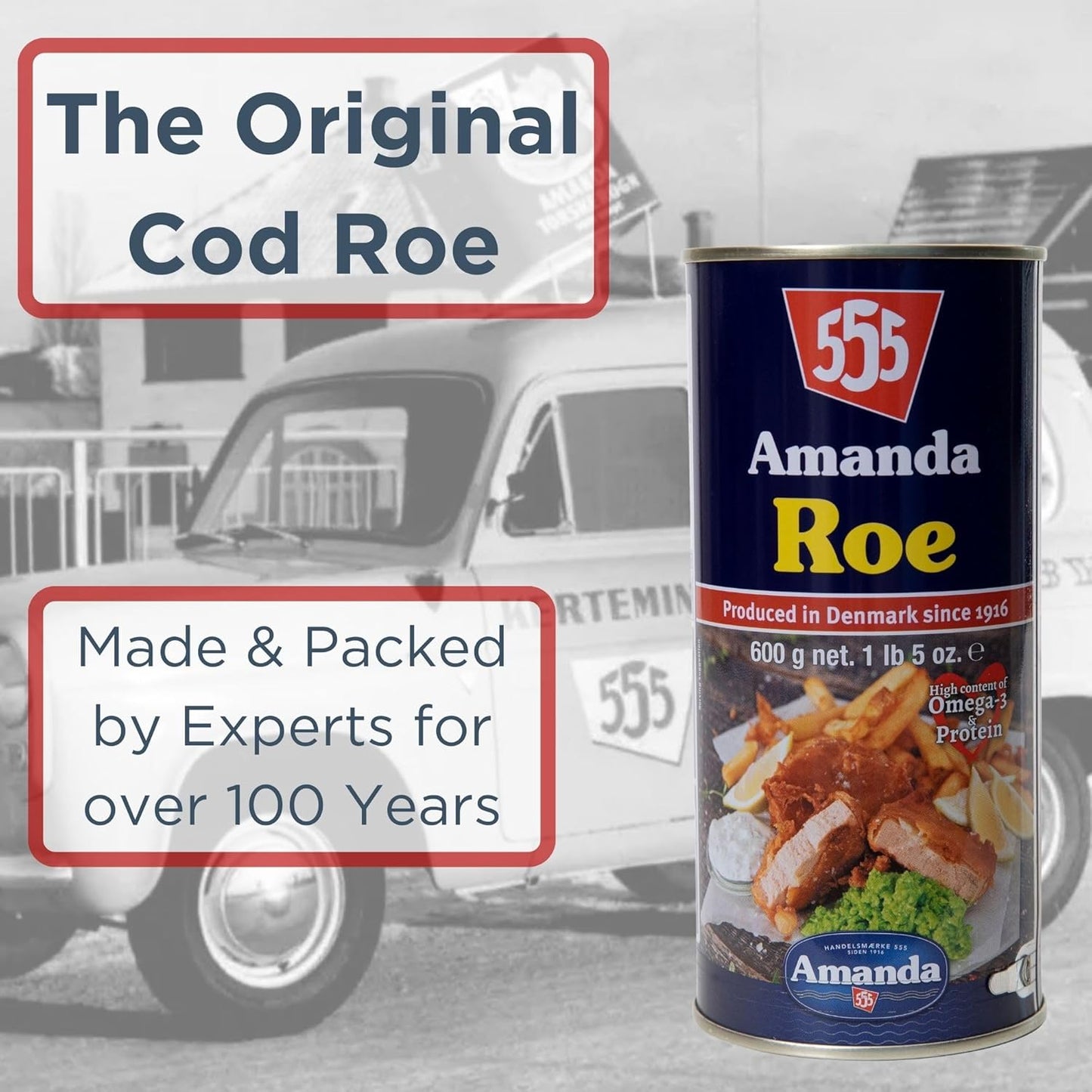 Amanda 555: Tinned Cod Roe | The Original Cod Roe