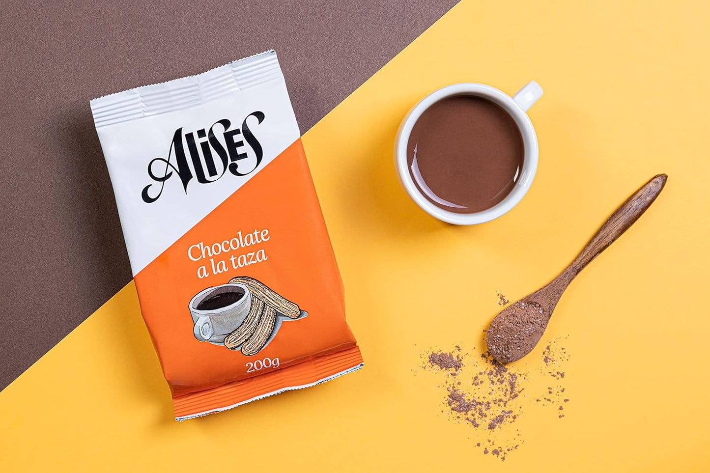 Alises Spanish Hot Chocolate 200g | Gluten Free, Soya Free, and Dairy-free Chocolate Drink | Vegan Hot Chocolate Powder | Chocolate a la taza